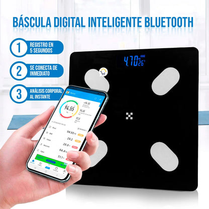 Báscula Digital Bluetooth USB