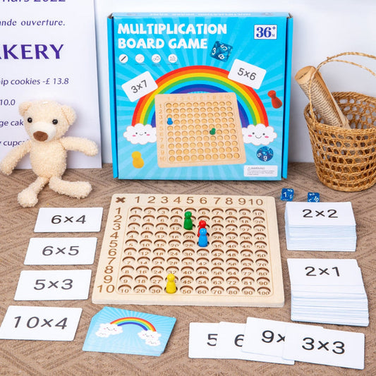 MathMix™ - Tableros de juego de multiplicación de madera